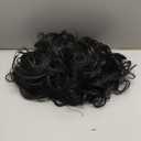 Men's Short Curly Black Wig with Bang Synthetic Cosplay Halloween Costume Party Natural Hair Wig