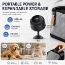 ELEFOCUS 2K Hidden Camera, Mini Spy Camera Wireless for Home Security, Small Indoor Nanny Cam with Night Vision & Motion Detection, Secret WiFi Camera for Pet/Baby, Camaras Espias Ocultas