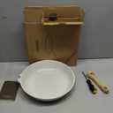 SENSARTE Nonstick Ceramic Frying Pan Skillet, 12.5 Inch Omelet Pan, Healthy Non Toxic Chef Pan, Induction Compatible Egg Pan with Heat Resistant Handle, PFAS-Free, 12.5 Inch, White