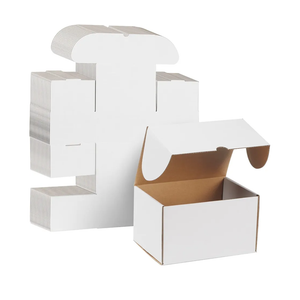 WIFTREY 7x5x4 White Shipping Boxes 25 Pack for Small Business, Small Corrugated Cardboard Boxes for Mailing, Packing, Shipping