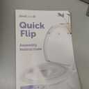Jool Baby Quick Flip Toilet Seat with Built-in Potty & Splash Guard for Toddler Training, Slow Close (Elongated)