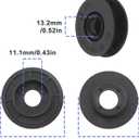 eMagTech 8PCS Car Floor Mat Clips 13142011 13142012 Carpet Anti-Slip Buckle Plastic Fastener Clip Round Fixing Grip Clamps Mounting Retainer Black