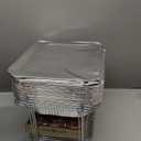 Alpha Living 12 Pack - Disposable Chafing Dish Buffet Set, Welded Body Food Warmers for Parties, 2hr Fuel Cans Complete Set, Half Size Pans, Warming Trays