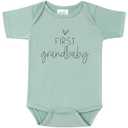 BIBIBLISSBABY Pregnancy Announcement-Baby Announcement Onesie First Grandbaby Gift for Grandparents,Newborn Baby Surprise to Grandma,Grandpa,Husband,Aunt,Family(0-3months,Sage)