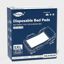 Heavy Duty Underpads 40"X60" Super Sized Chucks Pads 270 Grams Disposable Bed Pads with Strength Cloth Backing Extra Absorption Pads for Incontinence (100X152CM, 15 Count, Discreet Packaging)