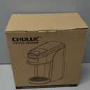 CHULUX Classic Single Serve Coffee Maker for K Cup, One Button Easy Coffee Machine for Office, RV, Travel and Dorm, Black