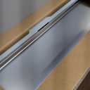 Stainless Steel Litter Box | XL Enclosed Cat Litter Boxes with Lid for Big Cats | High Sided, Anti-Urine Leakage | Non-Stick Bottom & Includes Litter Mat & Metal Scoop (Silver Gray)