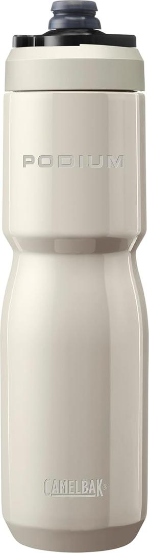CamelBak Podium Steel Insulated Stainless Steel Bike Water Bottle Stone, 22oz
