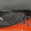 A-Premium Set of 8, Front Upper Lower Control Arm, Inner Outer Tie Rod End, Compatible with Ford Thunderbird 1989-1997, Mercury Cougar 1989-1997