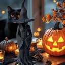 2 x Witch Statue-Halloween Resin Witch Statue-Collectible for Halloween Holiday Party Supplies & Spooky Seasonal Display