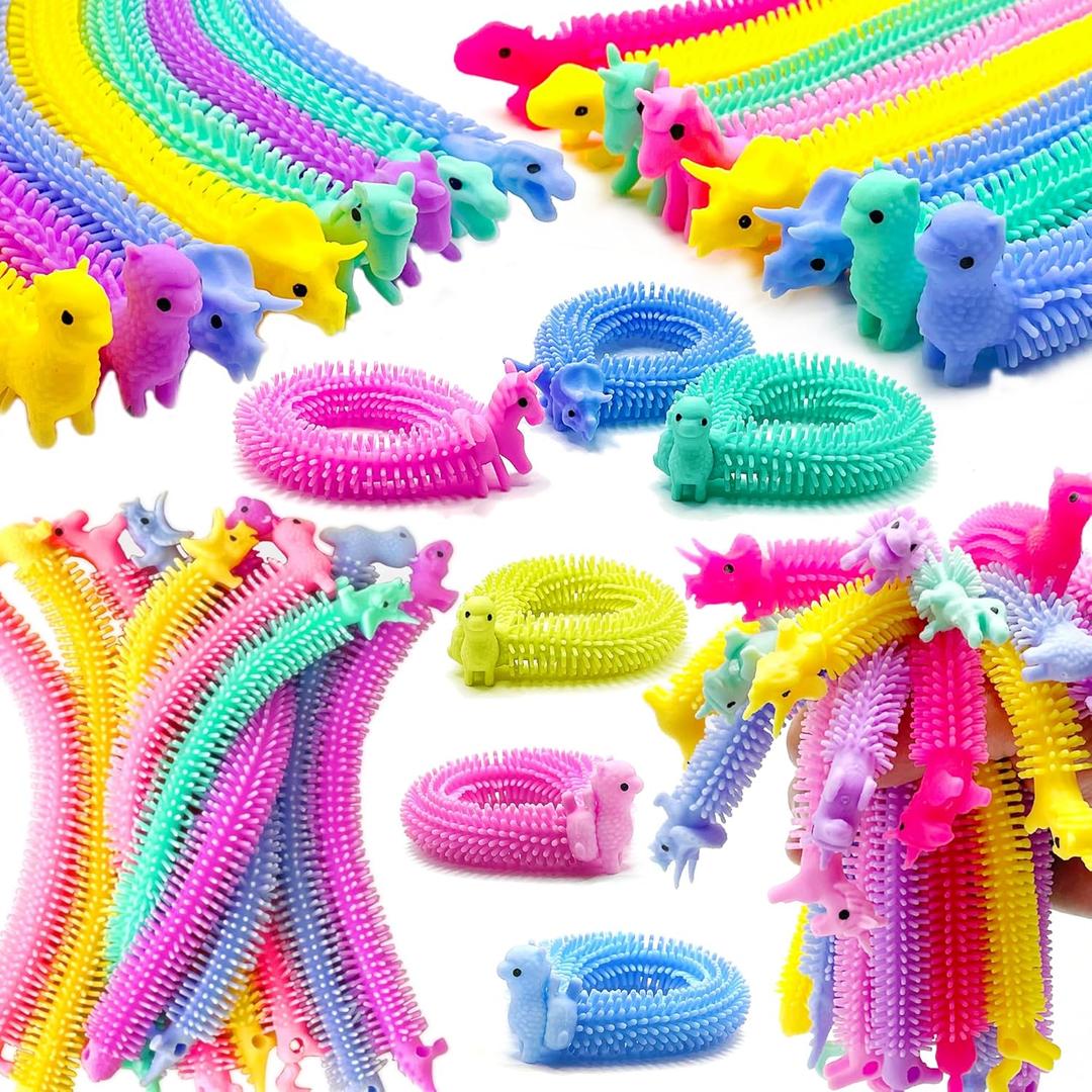 30 Pack Stretchy Strings Fidget Toys, Sensory Toys Bulk for Kids, Adults Stress Relief, Anti-Anxiety Autism Toys, Perfect for Easter, Children's Day, Classroom Exchange, Birthday, Party Favors