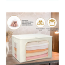 80L Large Cashmere Sweater Storage Bag with Steel Frame | Natural Red Cedar Protection | Foldable Closet Organizer with Oxford Fabric, Mesh Windows | Premium Garment Box for Wool, Winter 15,7 ×15,7 inch