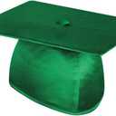 Fun Express Bulk 3 Pieces Kid’s Green Elementary School Graduation Mortarboard Hats, Caps