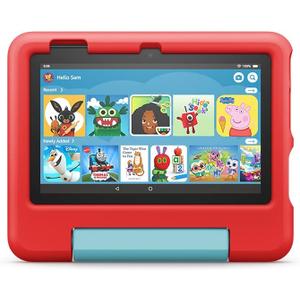 Kid-Proof Case for Fire 7 tablet | Only compatible with 12th generation tablet (2022 release), for ages 3–7, Red