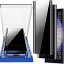 MOHAVE 2 Pack [Auto Alignment/Dust Removal] Privacy Screen Protector for SAMSUNG Galaxy S23 Ultra 5G 6.8″, 3D Curved Anti Spy Private Film, 7H Hybrid Material, 100% Ultrasonic Fingerprint ID