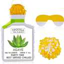 Lewtemi White Bottle Piata with Stick Blindfold and Confetti 15.7 x 10.5 Large Pinata for Adult Party Centerpiece Decorations, Photo Prop, Bachelor, 21st Birthday, Funny Anniversary Favors