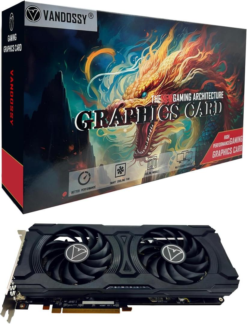 Radeon RX 5700 XT Graphics Card, 8GB GDDR6 256-Bit RDNA Architecture 1755/1905 MHz (Base/Boost Clock) DirectX 12 HDMI DP PCIe4.0 2K 1440P PC Gaming Video Card for Office Gaming