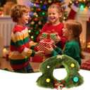 Christmas Tree Hat for 6.67in/17cm Doll, Green Cute Doll Christmas Outfit Festive Holiday Costume Clothes Headwear for Play & Display Accessories