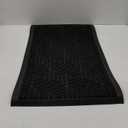 Yimobra Outdoor Mats for Front Door 29.5x17, All-Weather Waterproof Non-Slip Outdoor Door Mat Outside Eentrance, Garage/Patio Entryway Indoor Doormat, Easy Clean, Black