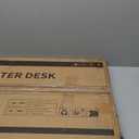 ODK 40 Inches Computer Desk for Home Office, Office Table for Small Spaces, Writing Desk with Headphone Hooks, Rustic Brown (Vintage)