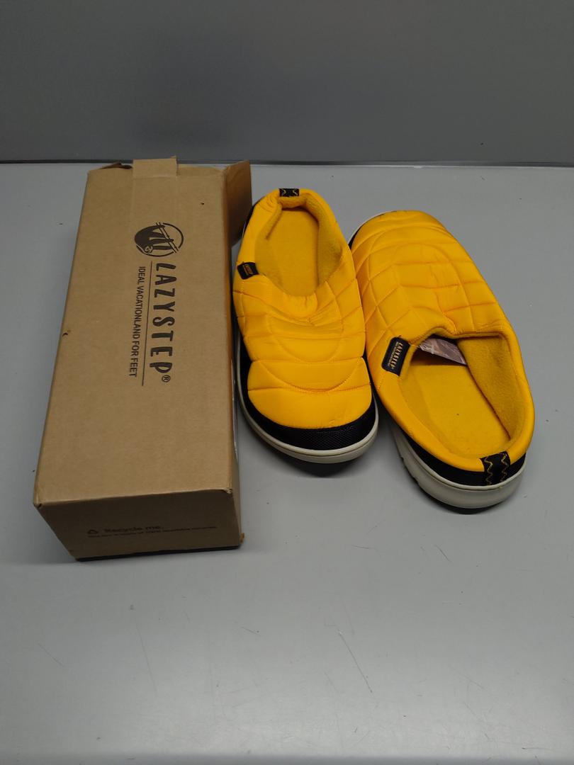 LazyStep Men's Slip on Slippers Indoor Outdoor House Shoes Memory Foam Clogs for Men US 10.5