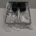 iSPECLE Small Sink Dish Drying Rack, Expandable Compact Rust Resistant Dish Drainer for RV Apartment Kitchen, Dish Rack with Tightening Knob, Arms with Non Slip Rubber, 9.1" W x 12.2"-17.3" L, Black