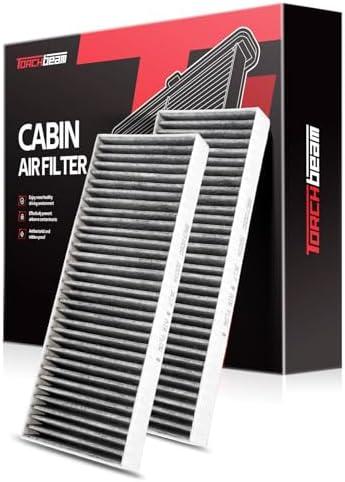 Torchbeam 2-PC Cabin Air Filter CF10553 Fits for Nissan Frontier 2005-2023 2.5L, Pathfinder 2005-2012, Xterra 2005-2015, NV2500 2012-2015 4.0L, NV1500 2012-2015, Suzuki Equator 2009-2012 2.5L