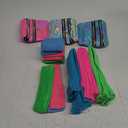 Frienda Women 80s Sport Accessories Set - Neon Leg Warmers, Headband, Wristbands, Holographic - Multicolored - 30 x 15 cm x 39 x 9 cm x 18 x 5 cm x 8 x 8 cm