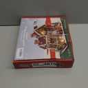 DIY Christmas Miniature House Kit Mini Wooden Dollhouse Kits for Adults Xmas Eve Snowflakes Building with LED Light, Diorama Model Birthday Gifts for Family/Friends