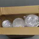 [100 Pack] 12 oz Clear Plastic Cups with Flat Slotted Lids, Disposable Drinking Party Cups for Iced Cold Drinks Coffee Tea Smoothie Bubble Boba