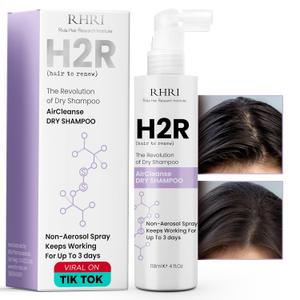 Dry Shampoo for Instant Oil Absorption & Freshness | Best for All Hair Types, Ideal for On-the-Go, Post Workout, Travel | Non-Aerosol, Vitamin Enriched, Clarifying Formula | 4 fl.oz