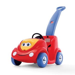 Step2 Push Around Buggy Kids Push Car, Ride On Toy, Stroller Substitute, Includes Seat Belt & Horn, Made of Durable Plastic, Max Weight 50 lbs., For Toddlers 1.5-4 Years Old, Red