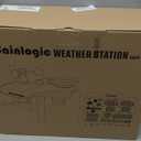 Sainlogic SA68 Home Weather Station with Weather Stations Wireless Indoor Outdoor and Rain Gauge Outdoor for Temperture,Humidity,Forecast,Pressure,Moon Phase,Alarm Clock for Bedroom,Gray(No WiFi)