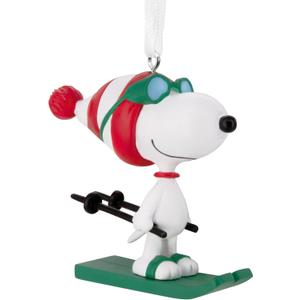 Hallmark Peanuts Snoopy Skiing Christmas Ornament
