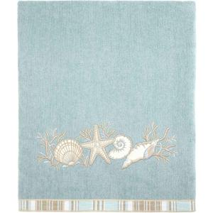Avanti Linens - Bath Towel, Soft & Absorbent, Coastal Bathroom Essentials (Sand Shells Collection, Mineral)