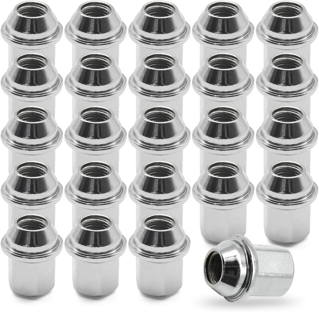 24pcs M14x1.5 Lug Nuts for Dodge Durango 2011-2024, for Ram 1500 2012-2025, for Ram 2500/3500 2014-2024, for Jeep Grand Cherokee 2011-2024, Replace# 611-330 6509422AA