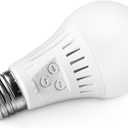 Elrigs Motion Sensor Light Bulb with Dusk to Dawn Lights Sensor, E26 Base, 7W LED(60W Equivalent), Warm White(3000K), Motion Sensitivity, Time and Twilight Setting Adjustable (1 Count (Pack of 1))