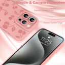 KANGHAR for iPhone 15 Pro Max Case | Cute Cherry Design | Soft Flexible TPU | Anti-Scratch Protective Cover | Pink