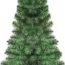 3Ft Premium Artificial Small Mini Christmas Tree for Tabletop,Home, Office, Indoor and Outdoor Decor,Holiday Decoration,Easy Assembly Metal Hinges & Foldable Base 160 Branch Tips Green Tree