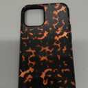 Jusy Compatible with MagSafe Brown Tortoise Shell Print Phone Case for iPhone 12/12 Pro, Amber Trendy Luxury Magnetic Soft TPU and Hard PC Protective Phone Cover for Women Girls - Turtle Shell