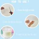 5 Pieces Cake Separator Plates Stands with 15 Pieces Clear Plastic Cake Dowel RodsCake Supports for Tiered Cake Stacking for 4, 6, 8, 10, 12 Inch Cakes.