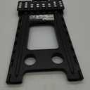 Delxo 17.5 Inch Folding Step Stool,Foldable Stool for Adults with Safety Lock,Portable Collapsible Plastic Step Stool,Non Slip Folding Stools for Kitchen Bathroom Bedroom Up to 400LBS,(Black 1PC)