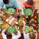 180PCS St. Patrick's Day Party Supplies - Shamrock Paper Plates & Napkins Kit for Happy St. Patrick's Day Decorations, Includes Dinner & Dessert Plates