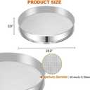 Sidasu Vibrating Sifter Mesh Screen Stainless Steel Vibrating Sieve Mesh Screen 60 Mesh for Dia 19.6" Automatic Powder Sifter Machine