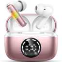 Wireless Bluetooth Headphones, Bluetooth 5.4 ENC Noise Reduction Wireless Earbuds with 4 Mic, IP7 Waterproof, 48H Playing Time Headphones HiFi Stereo Sound Touch Control