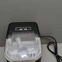 Antarctic Star Countertop Ice Maker Machine, 8 Ice Cubes in 6 mins, 26lb/Day Ice with 2 Sizes- Portable Mini, Energy Saving & Basket/Scoop for Home/Party/Travel/Camping/Bar, Dark Black