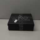 mysoft Women's Ankle Boots Square Toe Side Zipper GoGo Boots Chunky Block Heel Mid Calf Low Heeled Short Booties (9.5, White Pu)