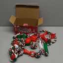 Beiker Christmas Dog Toys Bulk 15 Pack, Puppy Chew Toys for Teething Small Medium Puppies, Holiday Christmas Themed Presents Gifts Box Including Variety Tough Rubber and Rope Toys