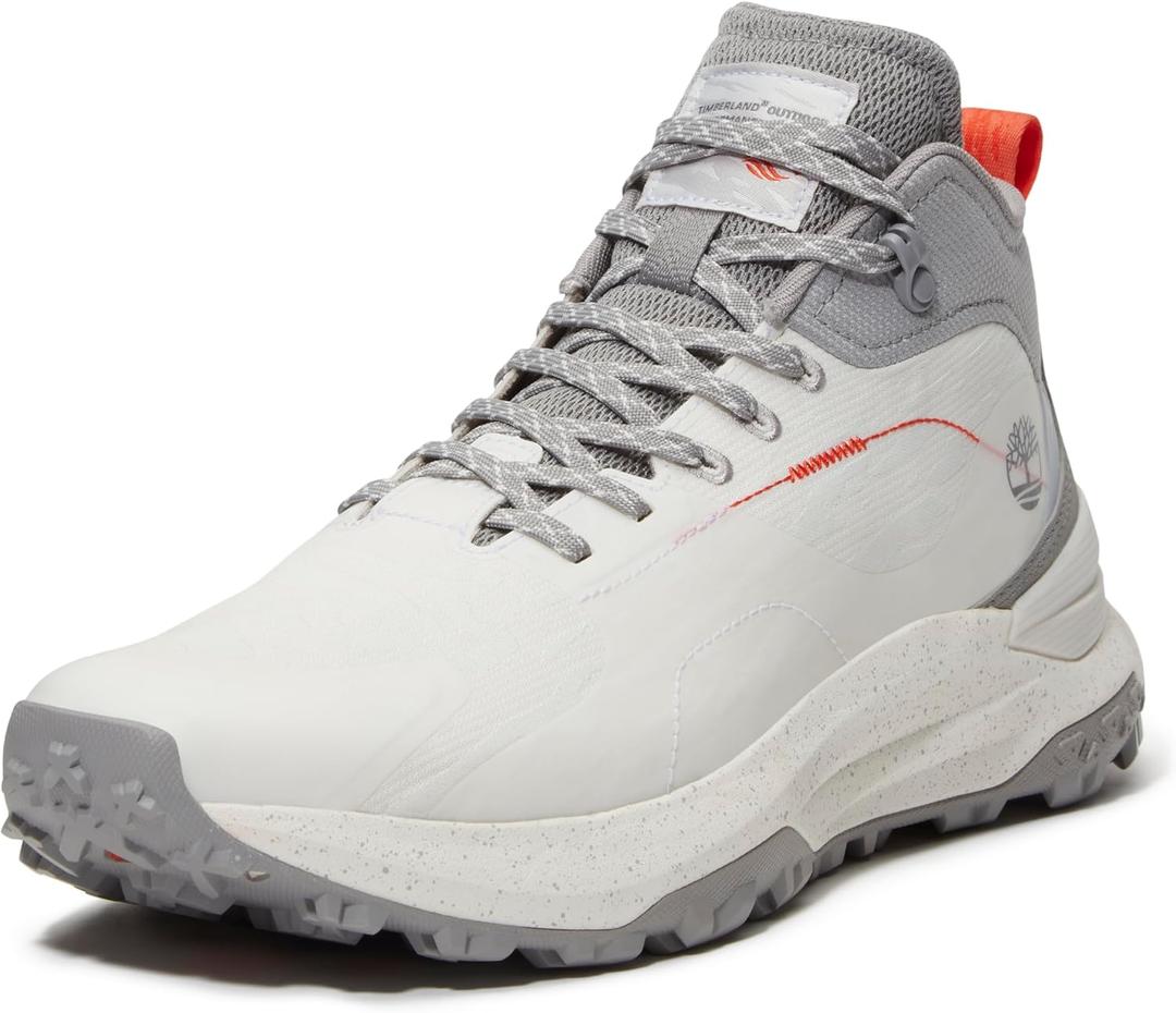 Timberland Men's Motion Access Mid Lace-up Hiking Boots (12, White Jacquard)