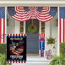 3 x 250th Anniversary Garden Flag, 250th Anniversary Patriotic Flag, July 4th Liberty House Logo, double-sided 1776-2026 commemorative flag, 12x18 inches